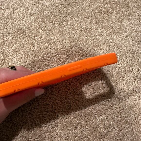 Orange Silicone Intreccio iPhone 14 Pro Case - Picture 4 of 5